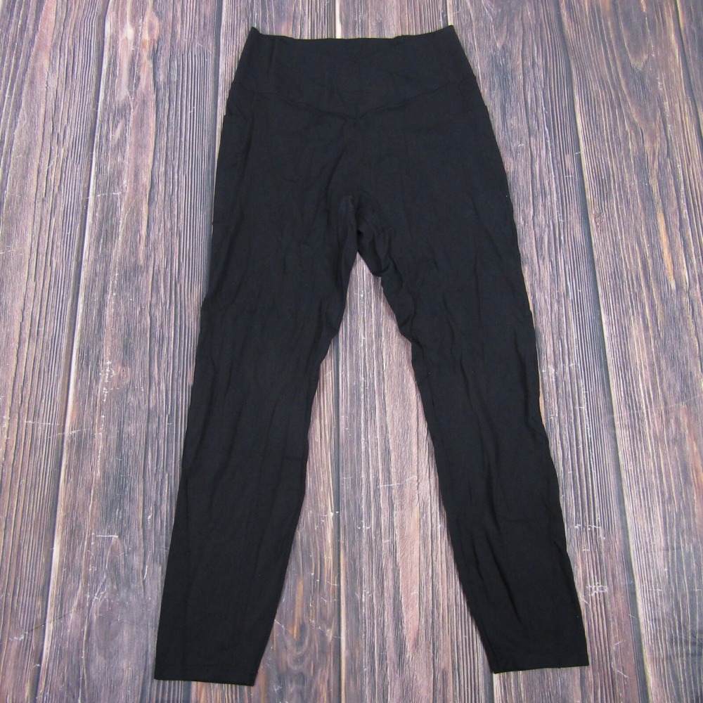 Halara NEW NWT Womens Large Black 7/8 Crop Leggings Yoga Gym Workout Sporty
